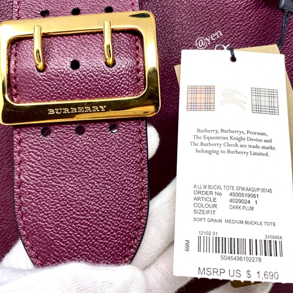 Burberry medium soft grain buckle satchel / shoulder bag - Picture 3 of 14